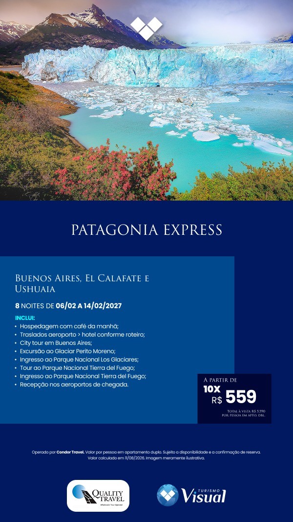 Patagonia Express: Buenos Aires, El Calafate e Ushuaia