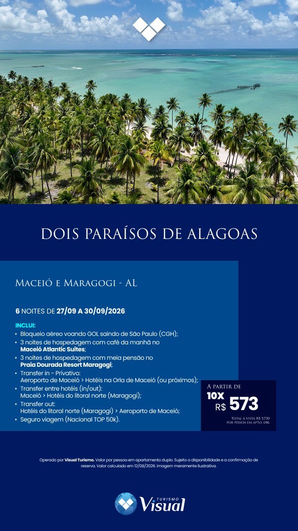 Dois Paraísos de Alagoas: Maceió e Maragogi