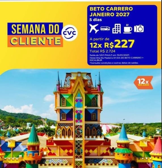 Beto Carrero: 5 dias com aéreo e ingresso
