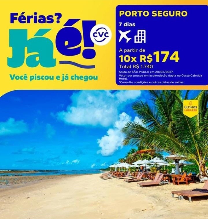 Porto Seguro: Costa Cabrália em 7 dias