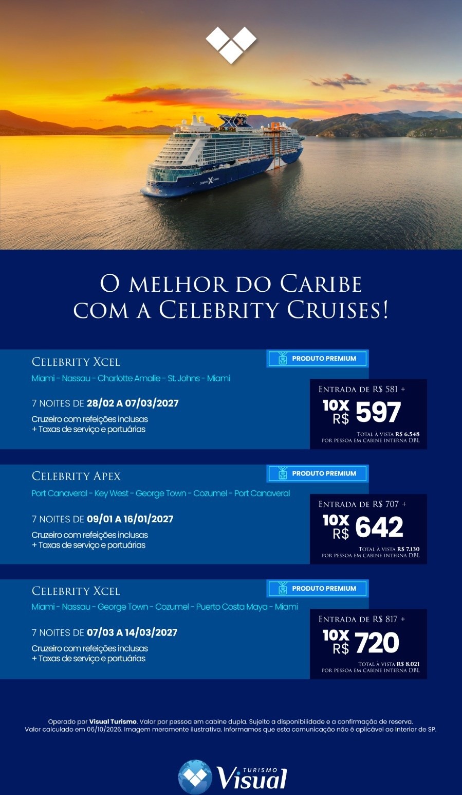 Caribe com a Celebrity Cruises